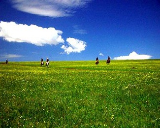 grassland in inner mongolia with china holidays 